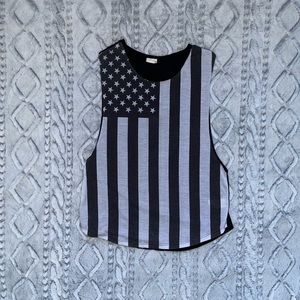 Garage US Flag Muscle Tee